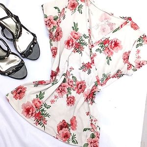 Floral Print Wrap Top